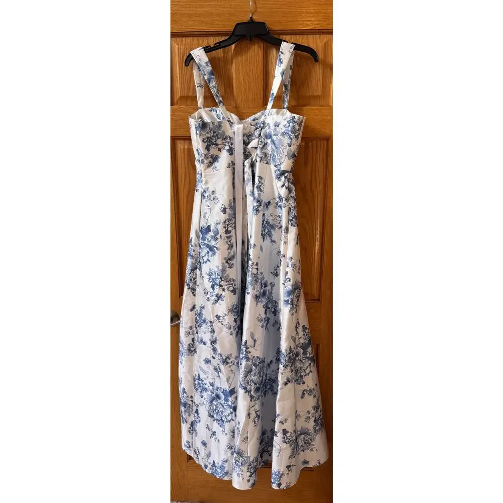 Alfred Sung Cottage Rose Larkspur Gown - Size 10 (new) - Picture 9 of 10